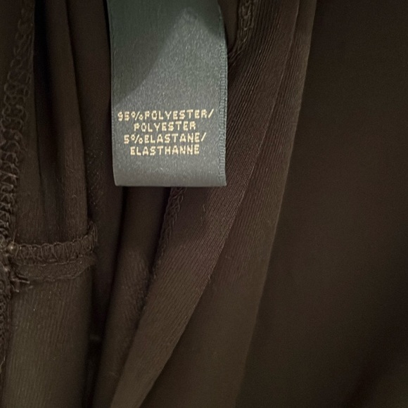 Women’s Ralph Lauren Black Sleeveless Sz 6 Twist Front rouged Stretch Sheath drs - Picture 9 of 9